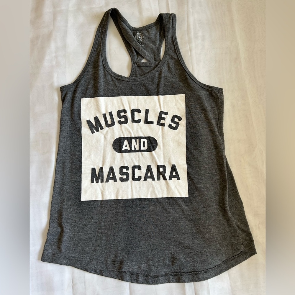 SO Muscles & Mascara racerback tank top S